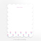 Personalizable Little Flower Scalloped Notecards - Set of 10