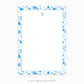 Personalizable Blue Floral Border Notepad