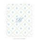 Personalizable Diamond Floral Scalloped Notecards - Set of 10