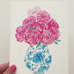 Chinoiserie Peonies Greeting Card