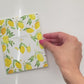 Lemon Print "Thankful for You" Greeting Card