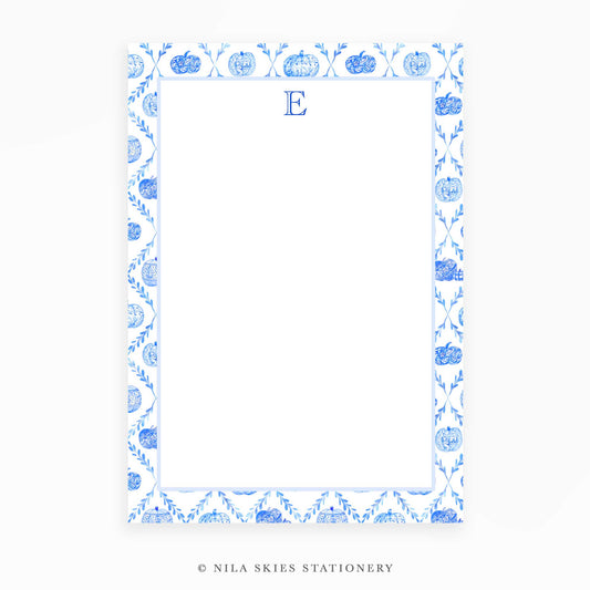 Personalizable Pumpkin Border Notepad