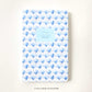 Blue Watercolor Scalloped Notebook