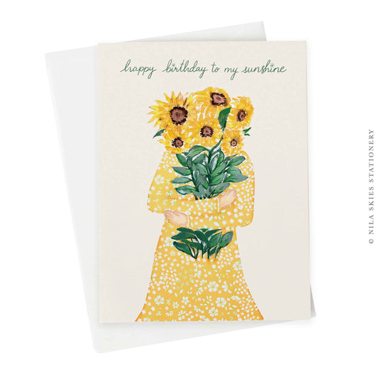 Sunflower Happy Birthday Greeting Card