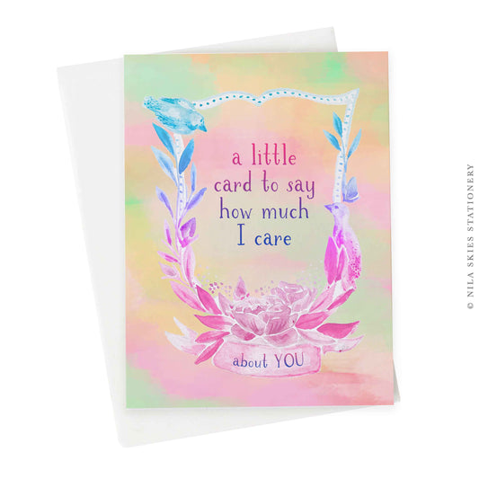 "How Much I Care" Greeting Card