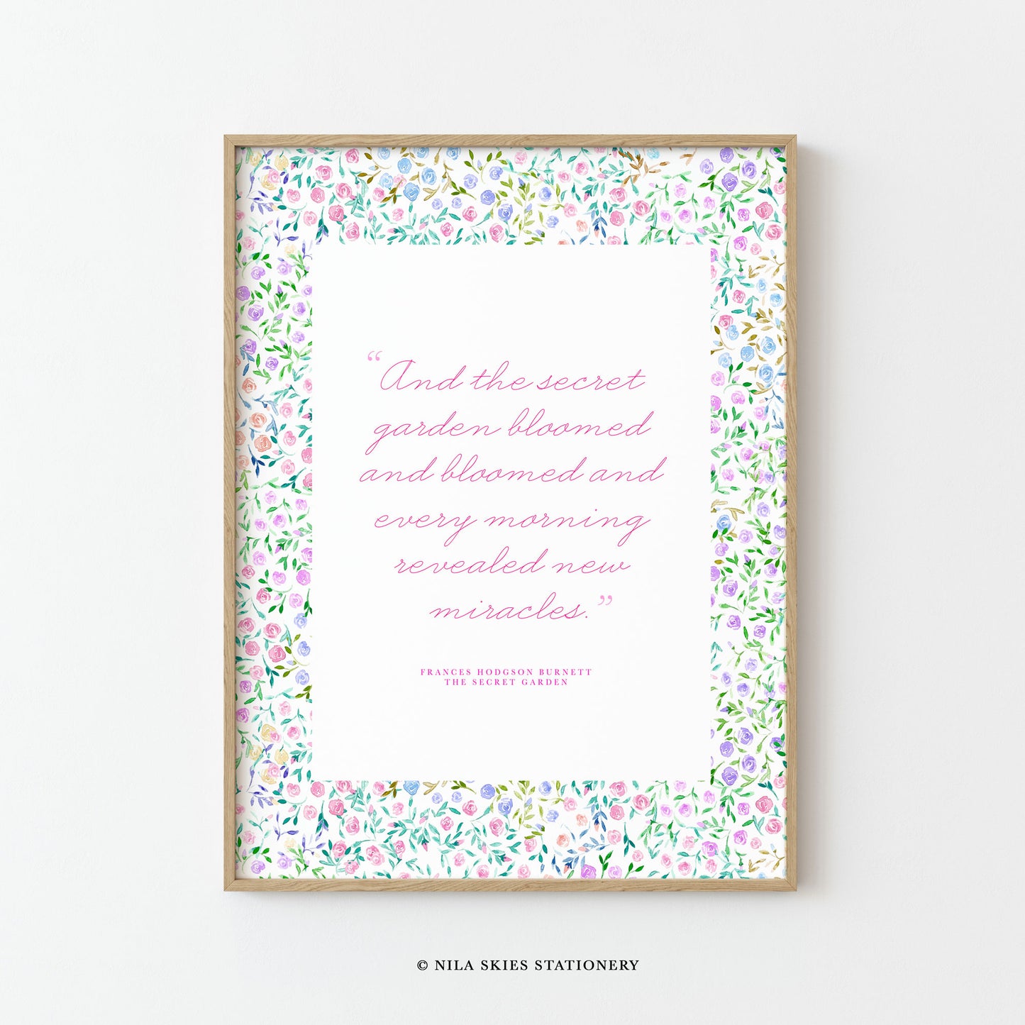 Secret Garden Quote Art Print