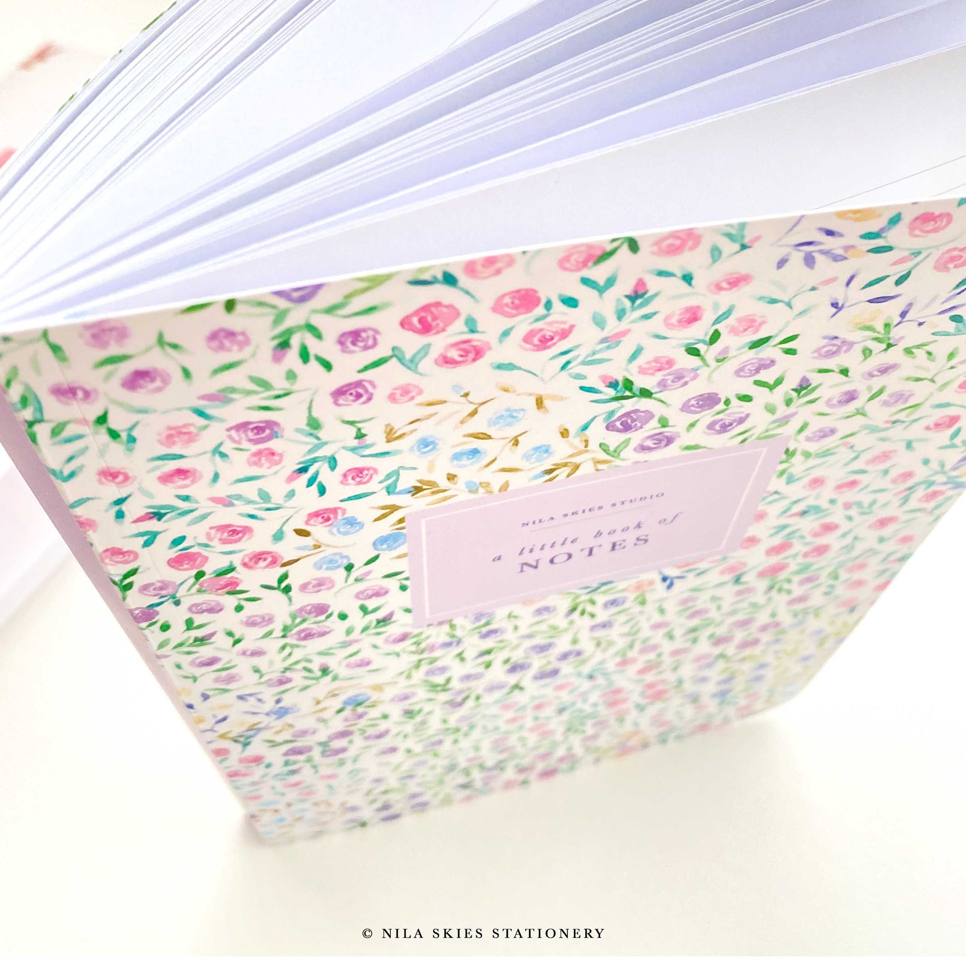 Watercolor Pink Lily of the Valley Journal: Floral Notebook, Lined